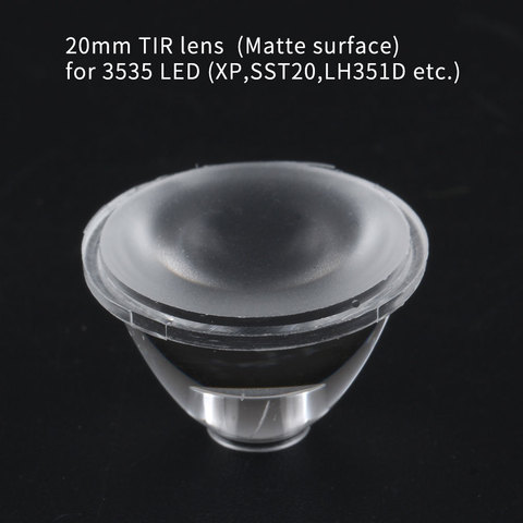 15/30/38/45/85 degree 20MM TIR lens ,matte surface, for 3535 LED (xp,sst20,LH351D,etc) ► Photo 1/1