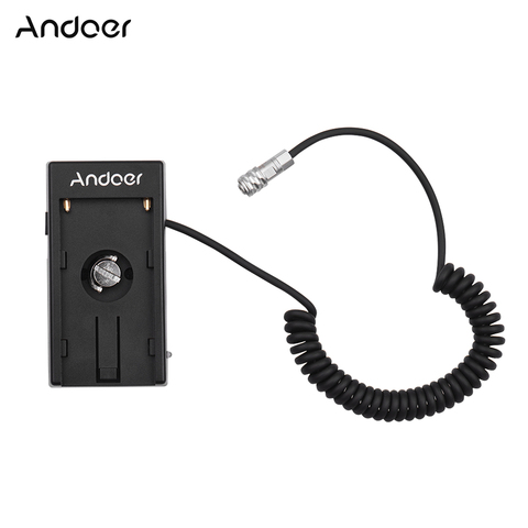 Andoer Blackmagic Cinema Camera BMPCC 4K Power Supply Mount Plate Adapter with Spring Cable for Sony NP-F970 F750 F550 Battery ► Photo 1/6