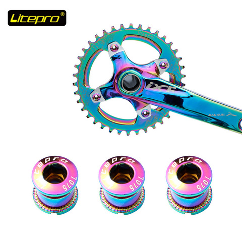 litepro Bicycle Steel Crank Arm Bolt For Mountain Road Bike Fixing Screw Crankset Crank Screws Colorful Cycling Parts ► Photo 1/6