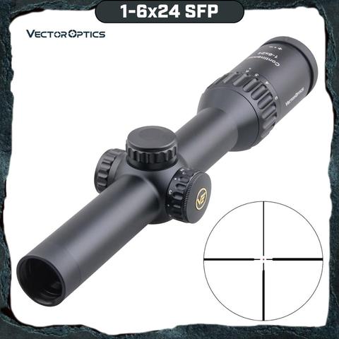 Vector Optics Continental 1-6x24 Hunting Riflescope Rifle Scope German Optical System 90% Light Shock Proof Tested .338 Lapua ► Photo 1/6