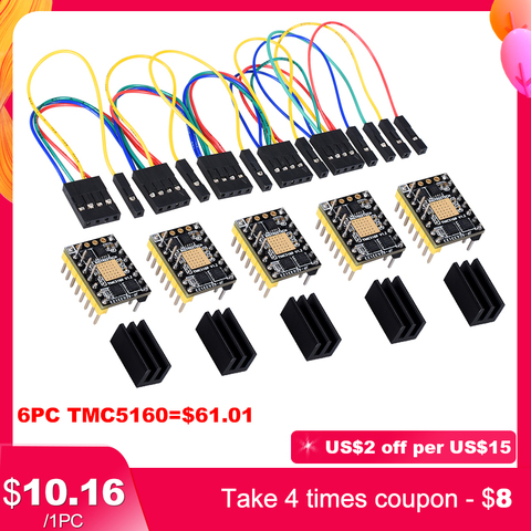 BIGTREETECH TMC5160 V1.2 SPI Stepper Motor Driver High Power Driver 3D Printer Parts For SKR V1.3 PRO SKR V1.4 Turbo TMC2209 ► Photo 1/6