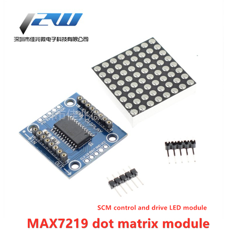 MAX7219 dot matrix module SCM control and drive LED module 8X8 LED dot matrix display module ► Photo 1/3