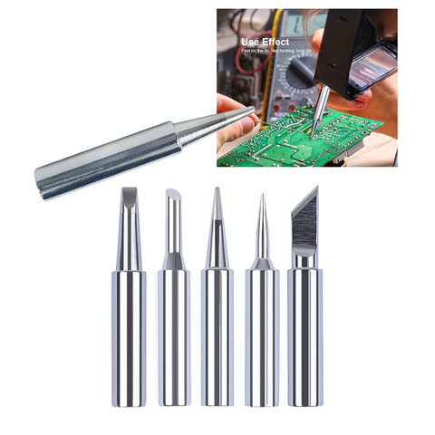 5pcs Lead Free Solder Iron Tips Replacement 900M-T-I Solder Iron Tips Head For Soldering Repair Station Soldering Iron Tips ► Photo 1/6