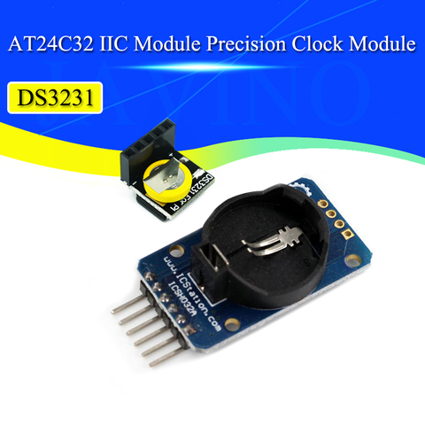DS3231 AT24C32 IIC Module Precision Clock Module DS3231SN Memory Module DS3231 Mini Module Real Time 3.3V/5V For Raspberry Pi ► Photo 1/6