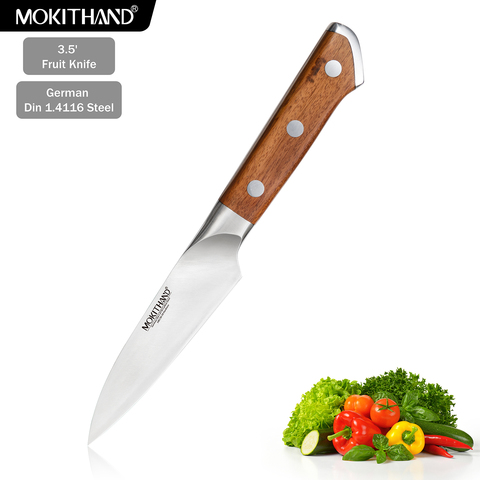 Japanese Kitchen Knives 3.5 Inch Fruit Knife German 1.4116 Stainless Steel Chef Knife For Fruit Meat Sharp Kitchen Tools ► Photo 1/6