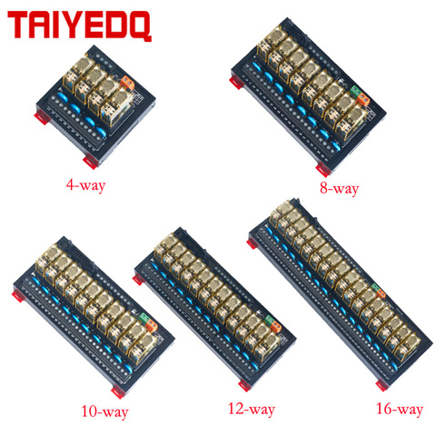 4/8/10/12/16 way relay omron module control board 12V 24V PLC intermediate relay module 220V NPN/PNP universal ► Photo 1/5