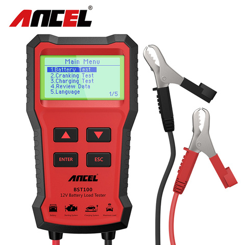 ANCEL BST100 Car Battery Tester 12V 220Ah 2000CCA Multilingual Battery Test Tool for the Car Quick Cranking Charging test ► Photo 1/6