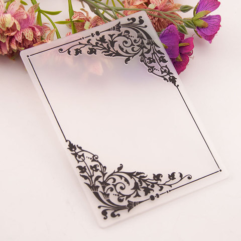 Frame flower print DIY Plastic Embossing Folders for DIY Scrapbooking Paper Craft/Card Making Decoration Supplies ► Photo 1/3