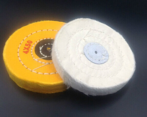 1 white cotton polishing wheel, flannel polishing pad, wood metal polishing tool for surface polishing/grinding ► Photo 1/6