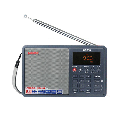 TECSUN ICR-110 FM/AM Radio TF Card MP3 Player Recorder Radio Portable Radio Receiver ► Photo 1/6