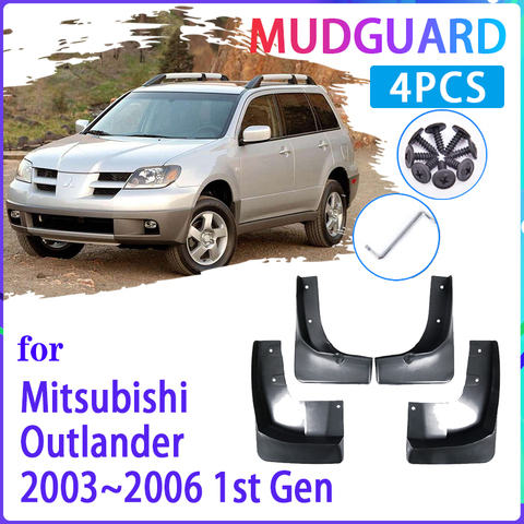 Car Mud Flaps for Mitsubishi Outlander 2003 2004 2005 2006 Mudguard Splash Guards Fender Mudflaps Auto Accessories ► Photo 1/6