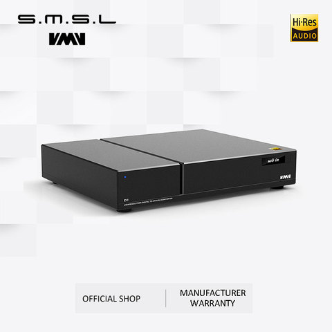 SMSL VMV D1 High-end Pure DAC Chips 2*ES9038 PRO Hi-End PCM768 DSD512 XMOS Support Optical Coaxial USB Input RCA XLR Output ► Photo 1/6