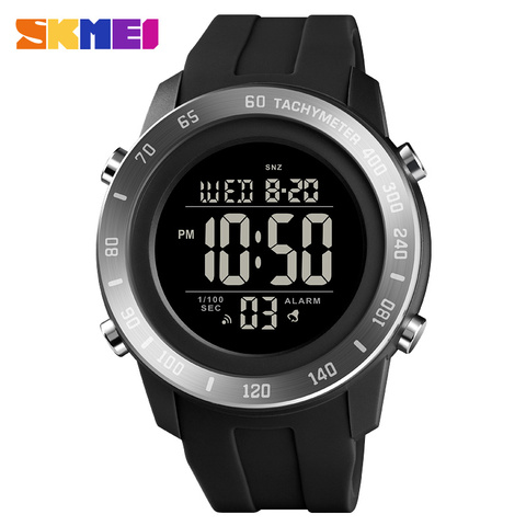 Men Sport Mlitary Watch Top Brand SKMEI Fashion Electronic Watch Count Down Stopwatch Sports Watches Men Bracelet Alarm Clock ► Photo 1/6