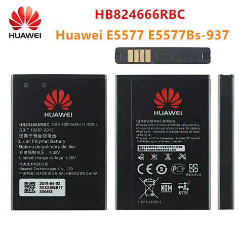 100% Orginal HB824666RBC battery 3000mAh For Huawei Huawei E5577 E5577Bs-937 Mobile phone HB824666RBC ► Photo 1/4