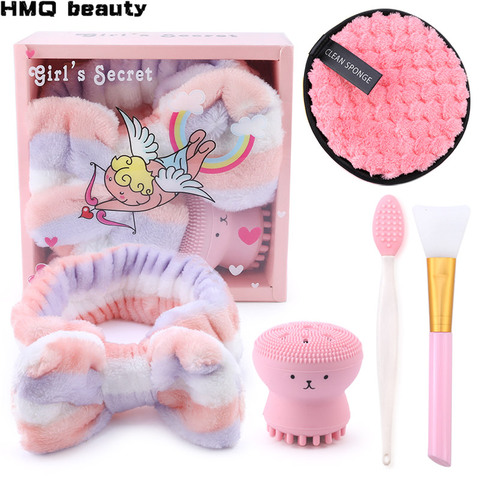Beauty Skin Care Set Wash Face Silicone Small Octopus Facial Cleansing Brushes Exfoliating Blackhead Mask Remover Skin Care Tool ► Photo 1/6