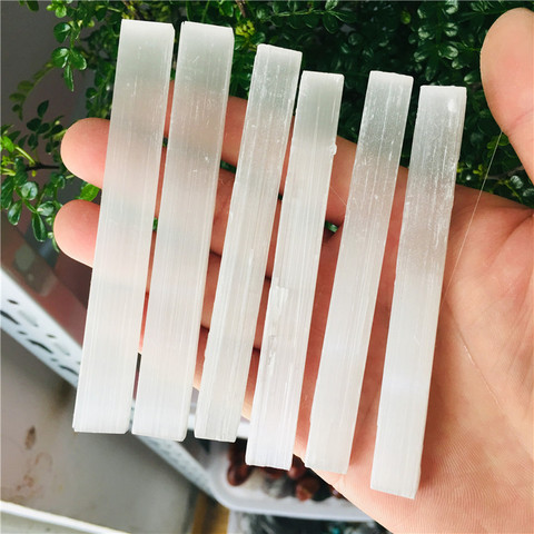 7-8cm 6pc Natural Selenite Quartz Crystal Sticks Quartz Crystal Chips Natural Stones and Minerals Specimen For Air Cleanning ► Photo 1/6