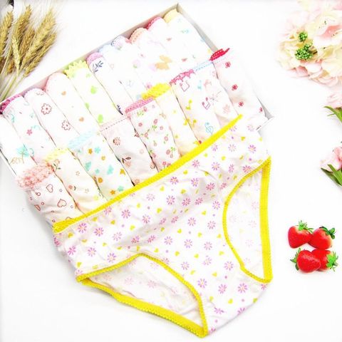 12pcs/lot Baby Underwear Kids Panties Briefs Girls Underpants 2-12years -  Panties - AliExpress