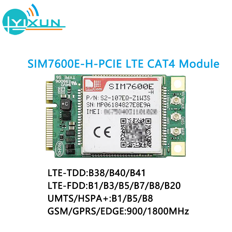 SIMCOM SIM7600 SIM7600E-H mini pcie LTE Cat4 Module SIM7600E-H-PCIE ...