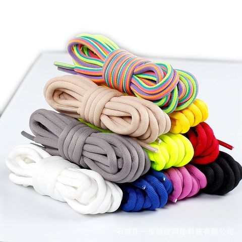New Round Shoelaces Solid Rainbow Classic Martin Boot Shoelace Casual Sports Boots shoes Lace Sneaker Shoe Laces Strings ► Photo 1/6