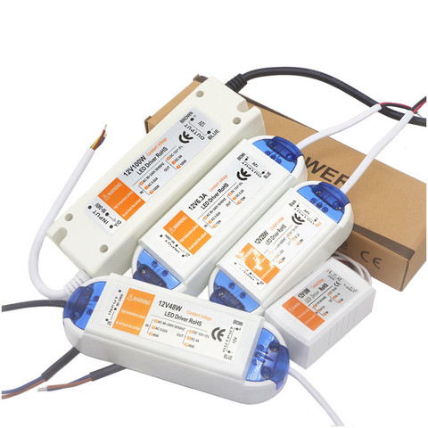 DC12V 18W 28W 48W 72W 100W Lighting Transformers High Quality LED Driver for LED Strip Power Supply ► Photo 1/6