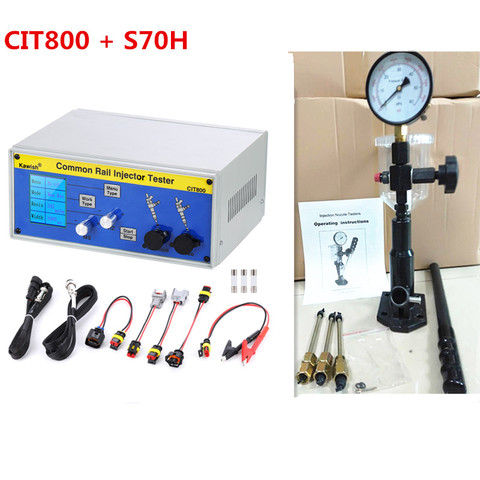 New!CIT800 Multifunction Diesel Common Rail Injector Tester  Piezo Injector Tester + S70H Injector Iron Validator ► Photo 1/6