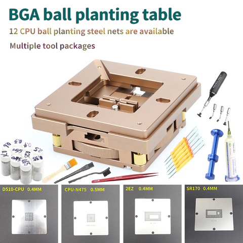 BGA ball planting table 80/90 general fixture with magnetic automatic positioningCPUball planting steel mesh 2EZ SR170 SR04S-CPU ► Photo 1/6