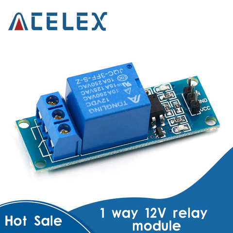 1 Channel 12V relay module with optical coupling isolation relay MCU expansion board high / level trigger ► Photo 1/6