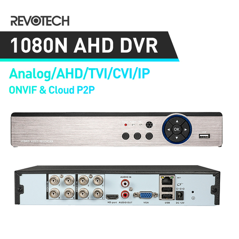 Hybrid DVR  4CH 8CH 5 IN 1 Video Recorder For AHD Camera Analog Camera IP Camera Onvif P2P H.264 VGA HDMI cctv system ► Photo 1/6