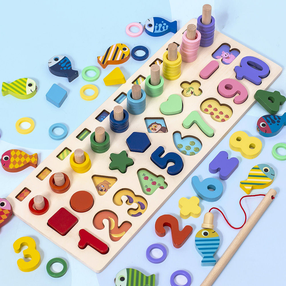 Kids Busy Board Math Preschool Montessori Educational Wooden Toys Children 