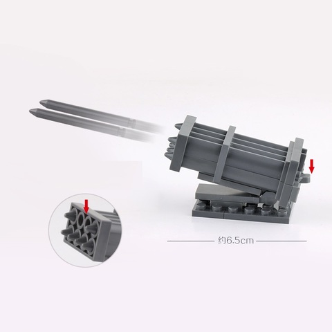 Missile launcher Military tank Soldier MOC Building Blocks City Playmobil Accessory Modern SWAT Mini Parts Brick Figures Toys ► Photo 1/2