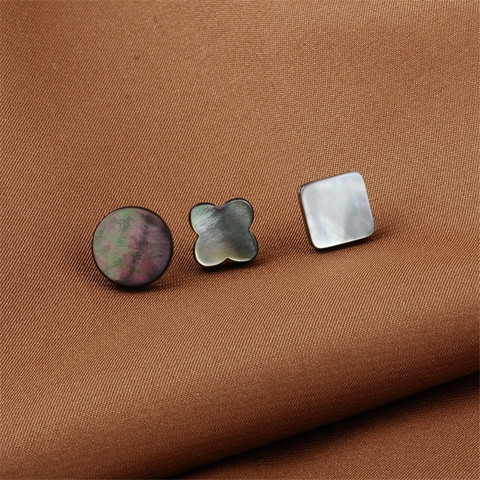 Simple Vintage Shell Geometric Shape Round Brooches Men Women Shawl Cardigan Collar Pins Accessories Metal Alloy Plating Proce ► Photo 1/6