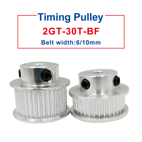 GT2 pulley 30 Teeth Inner Bore 4/5/6/6.35/7/8/10 mm pulley wheel Match with  GT2 timing belt width 6/10 mm For 3D Printer parts ► Photo 1/6