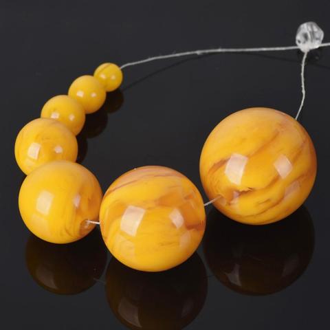 Orange Color Round Resin 6/8/10/12/14/16/18/20/22/25/30/38mm Loose Beads Wholesale lot for DIY Crafts Jewelry Making ► Photo 1/4