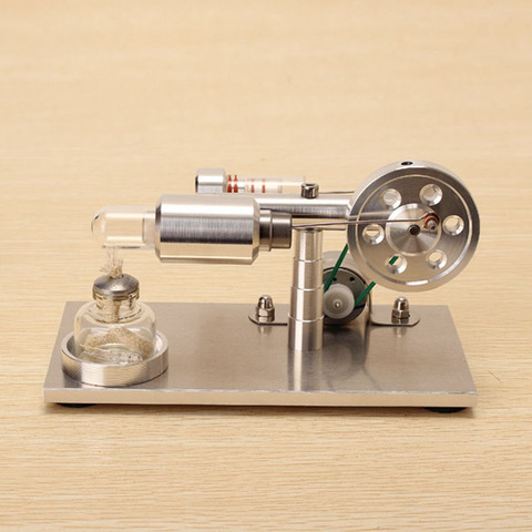 Hot New Upgrade  Air Stirling Engine Model Aluminum Alloy Generator Model Educational Science Toy Gift For Kid Children ► Photo 1/6