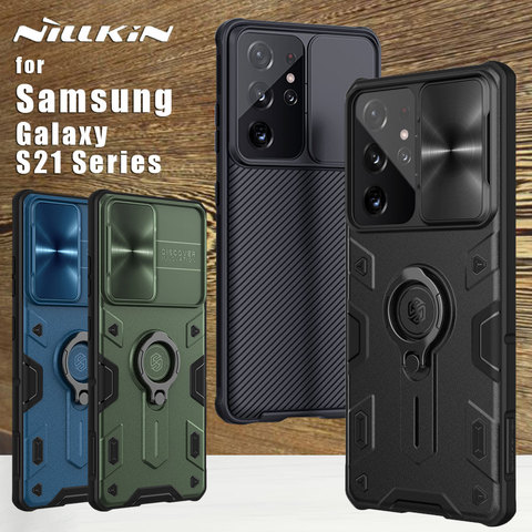 Nillkin for Samsung Galaxy S21 Ultra 5G Case Armor CamShield Back Cover Cases for Samsung Galaxy S21 Plus 5G ► Photo 1/6