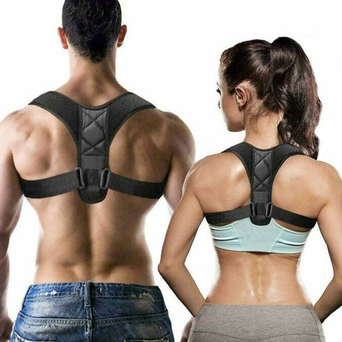 Body Shaper Corsets Back Posture Corrector For Men And Women-Powerful Velcro Adjustable Clavicle Back Support-Relieve Neck ► Photo 1/6