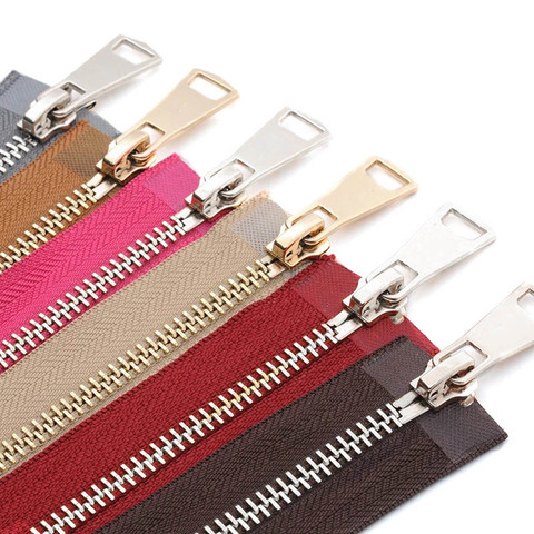 20/30/40/50/60/70/80cm 5# Colorful High Quality Open-End Auto Lock Metal Zipper DIY Handcraft For Clothing Pocket Garment Shoes ► Photo 1/6