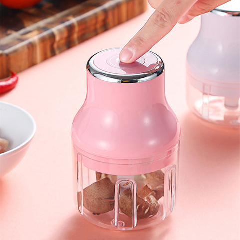 Multifunctional Electric Vegetable Cutter Slicer Fruit Chopper Garlic Crusher Press Meat Grinder USB Rechargeable Potato Masher ► Photo 1/6