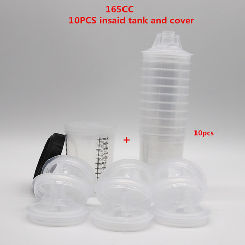 10pcs Spray gun Paint Mixing Cup PPS Type H/O Quick Cup, spray gun tank pps tank  165/400/600ml pps Disposable paint cup ► Photo 1/6