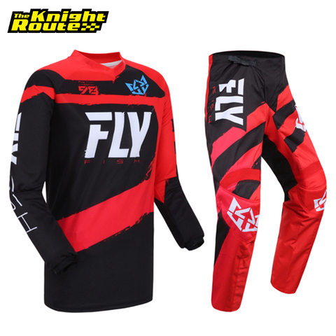 Fly Fish Motocross Jersey Pants Racing Suit Combo Enduro Motocross Equipment Moto Clothes Off-road Dirt Bike MX Gear Set Men ► Photo 1/6