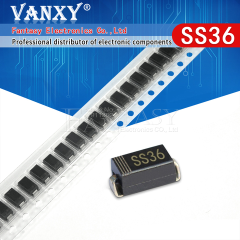 100PCS SS36 30V 60A SMD SR360 DO-214AB diode SMA SK36 ► Photo 1/5