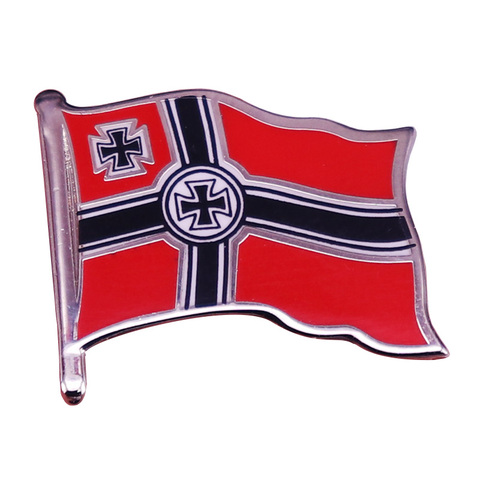 GERMAN WW1 IRON Cross Flag badge enamel pin brooch ► Photo 1/6