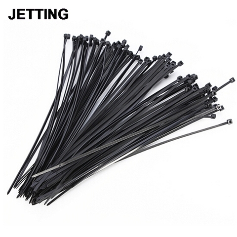 100PCS 100mm Self-Locking Network Nylon Plastic Cable Wire Zip Tie Cord Strap Plastic Zip Trim Wrap Cable Loop Ties Wire ► Photo 1/3