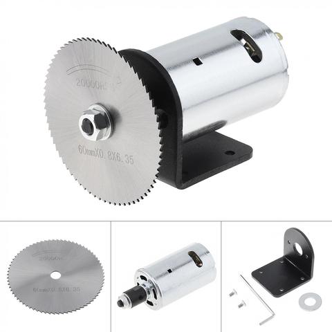 24V Electric Saw 555 Motor Table Saw Kit with Ball Bearing Mounting Bracket and Saw Blade for Cutting / Polishing / Engraving ► Photo 1/6