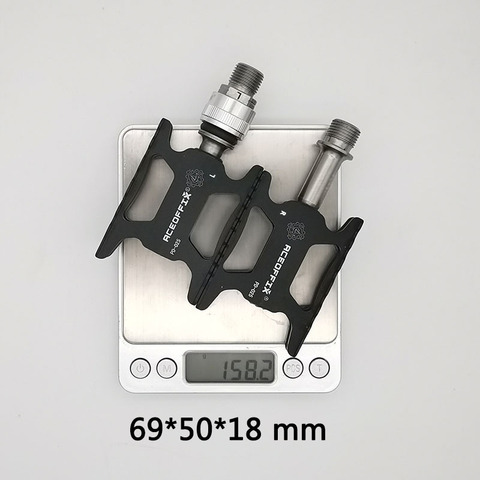 2 size ultralight 140g bicycle pedal for Brompton bike black/silver color aluminum + titanium axis 1pair ► Photo 1/6