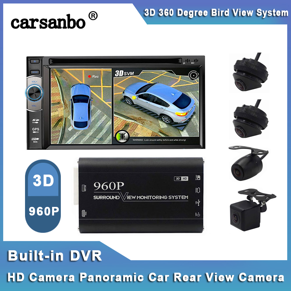 Weivision Universal 360 Degree Bird View System Car DVR Record Panoramic View All Round Rear View Camera System for All Car 