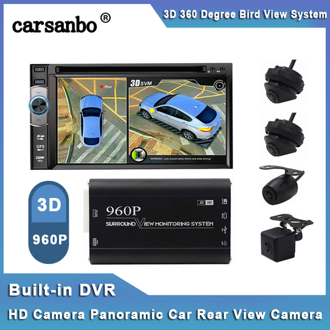 Universal 360 Degree Bird View Panoramic System Seamless Rearview Camera  Car DVR