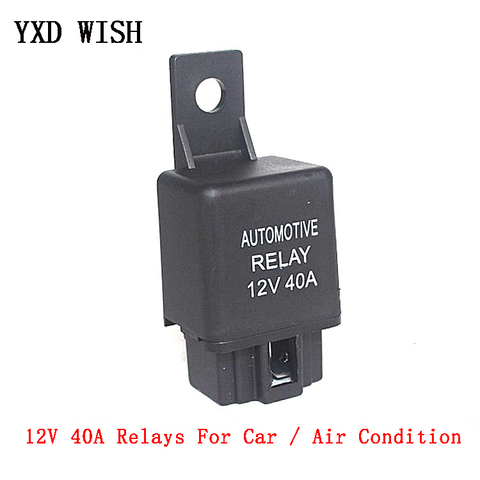12V 40A Air Condition Relay 40A 4Pin For Air Conditioner Plastic back Car Relays DC 12 V Normally open Relay ► Photo 1/5