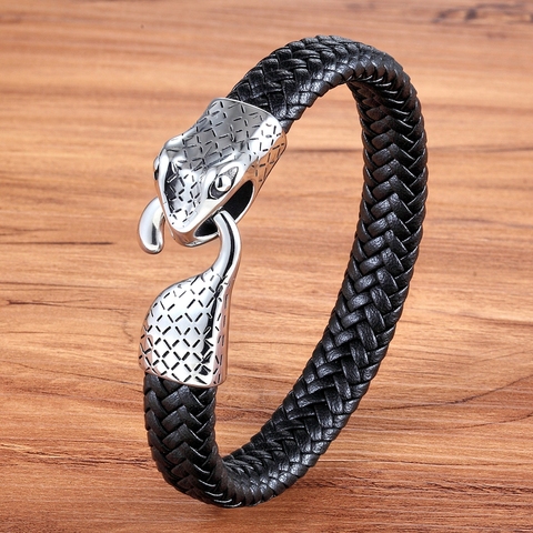 2022 New Design TYO Multi-layers Handmade Braided Leather Bracelet & Bangle For Men Stainless Steel Charm Fashion Bangles Gifts ► Photo 1/4