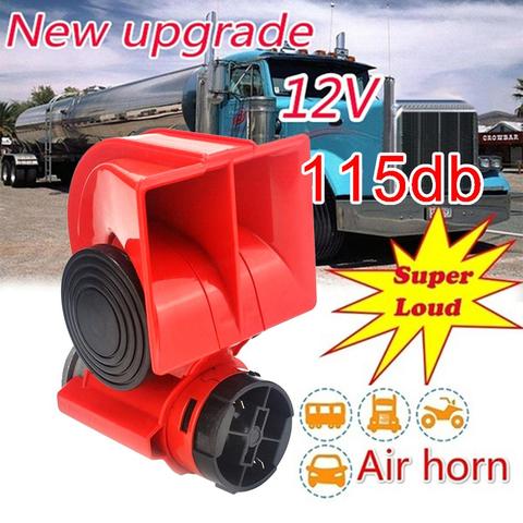 115dB 12V Auto Car Truck Motorcycle Super Loud Dual Tone Trumpet Electric Air Horn Snail Siren speakers Sound Signal For a Car ► Photo 1/6